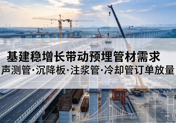 兴平基建稳增长带动预埋监测管材需求，声测管、沉降板、注浆管订单持续放量