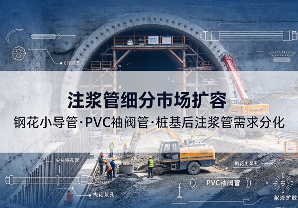 兴平注浆管细分市场扩容，隧道钢花小导管、PVC 袖阀管、桩基后注浆管需求分化